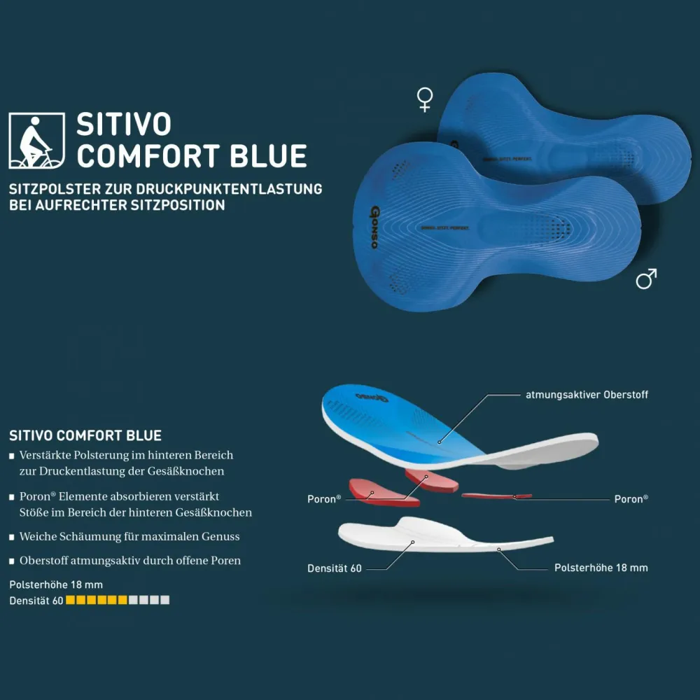 Gonso - Women's Sitivo Blue - Radhose Etheral Blue / Skydiver Best