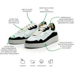 Grand Step Shoes - Level - Sneaker Black / White Best