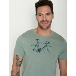 GreenBomb Alltagsbekleidung|T-Shirts-- Bike Crop Spice T-Shirt - T-Shirt Soft Sage