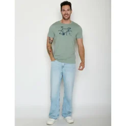 GreenBomb Alltagsbekleidung|T-Shirts-- Bike Crop Spice T-Shirt - T-Shirt Soft Sage