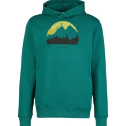 GreenBomb Alltagsbekleidung|Pullover & Hoodies-- Nature Forest Happy Star Hooded Sweater - Hoodie Jungle Green