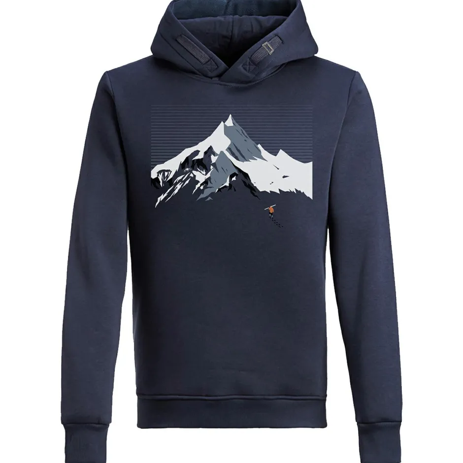 GreenBomb Alltagsbekleidung|Pullover & Hoodies-- Nature Mountain Ski Star Hoodie Cotton - Hoodie Navy