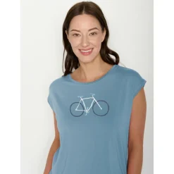 GreenBomb - Woen' Bike Handdrawn Tiid - T-hirt