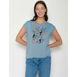 GreenBomb - Woen' Tucan Fower Tiid - T-hirt