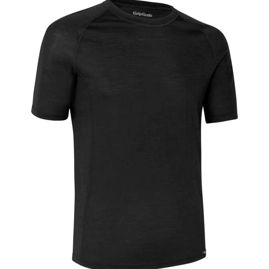 GripGrab Merinounterwäsche|Unterwäsche-- Merino Blend Thermal Short Sleeve Base Layer - Merinounterwäsche Black