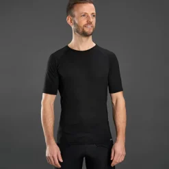 GripGrab Merinounterwäsche|Unterwäsche-- Merino Blend Thermal Short Sleeve Base Layer - Merinounterwäsche Black