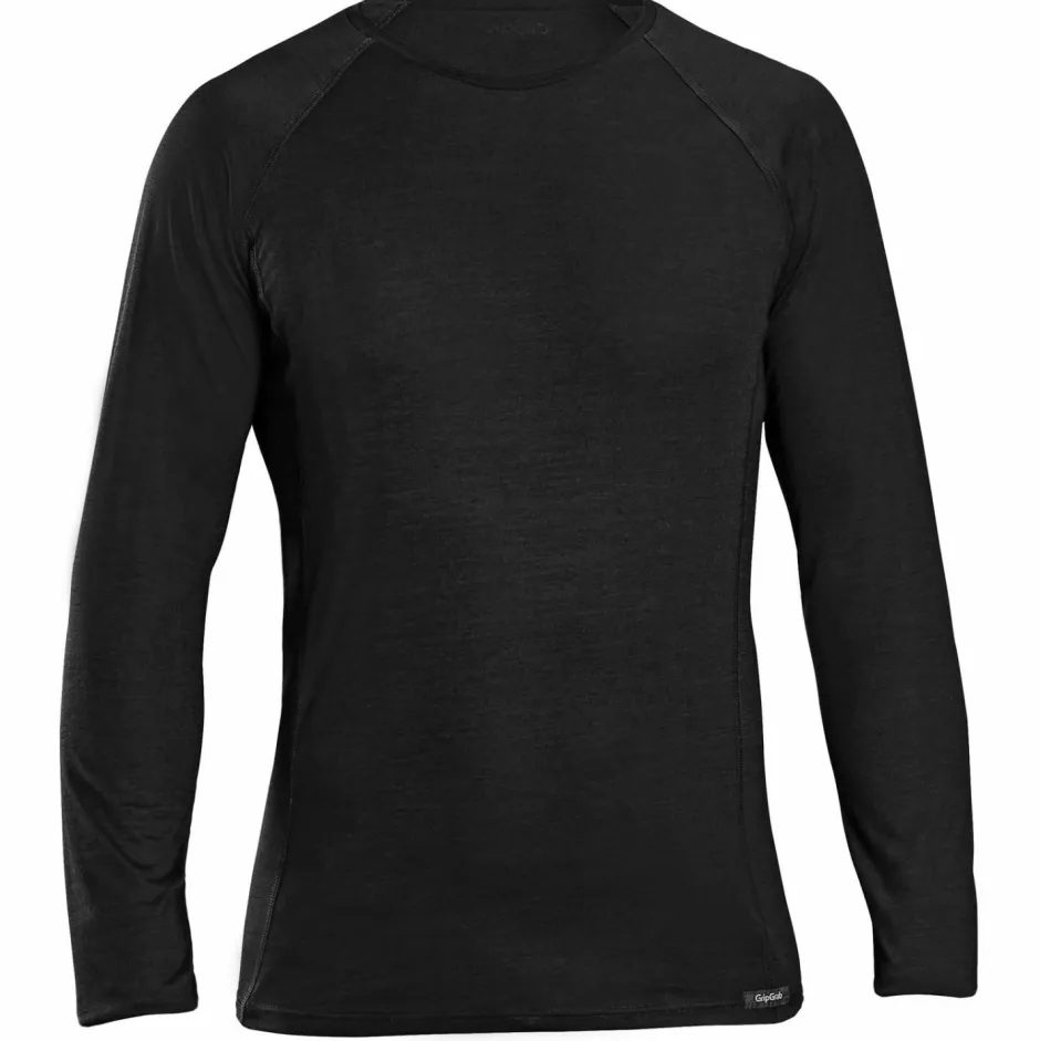 GripGrab Fahrradbekleidung|Merinounterwäsche-- Merino Polyfibre Long Sleeve Base Layer - Merinounterwäsche Black