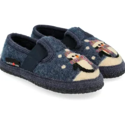 Haflinger Hüttenschuhe-- Kid's Pinguin - Hüttenschuhe