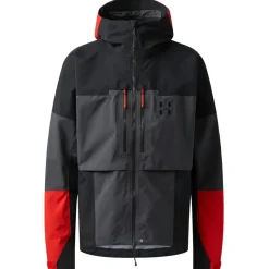 Haglu00f6fs Hochtourenbekleidung|Skibekleidung-Haglöfs - Spitz GTX Pro II Jacket - Regenjacke Magnetite / True Black
