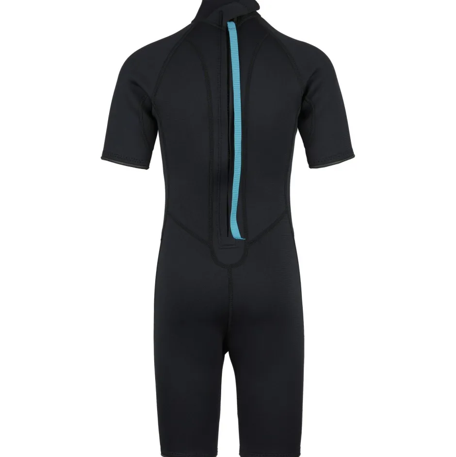 Heber Peak Bademode-- Kid's SeapineHe. Short Wet Suit 3mm - Neoprenanzug Black