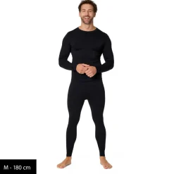 Heber Peak Skibekleidung|Unterwäsche-- EvergreenHe. Seamless Underwear Set - Kunstfaserunterwäsche Black