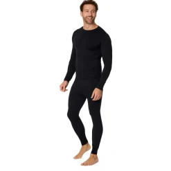 Heber Peak Skibekleidung|Unterwäsche-- EvergreenHe. Seamless Underwear Set - Kunstfaserunterwäsche Black