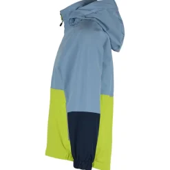 Heber Peak Jacken|Wanderbekleidung-- Kid's EvergreenHe. Rain Jacket - Regenjacke Light Blue / Lime Green