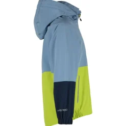 Heber Peak Jacken|Wanderbekleidung-- Kid's EvergreenHe. Rain Jacket - Regenjacke Light Blue / Lime Green