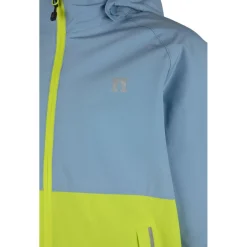 Heber Peak Jacken|Wanderbekleidung-- Kid's EvergreenHe. Rain Jacket - Regenjacke Light Blue / Lime Green