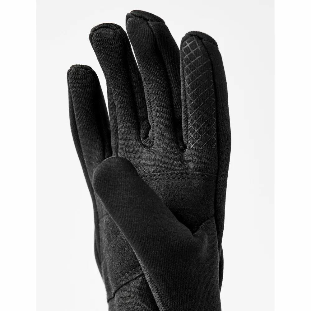 Hestra - Kid's Touch Point Fleece Liner Junior 5 Finger - Handschuhe Black Outlet