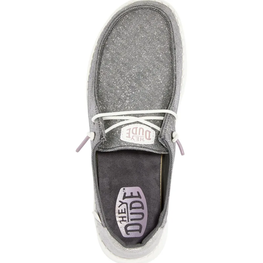 - Women's Wendy Metallic Sparkle - Sneaker < HeyDude Hot