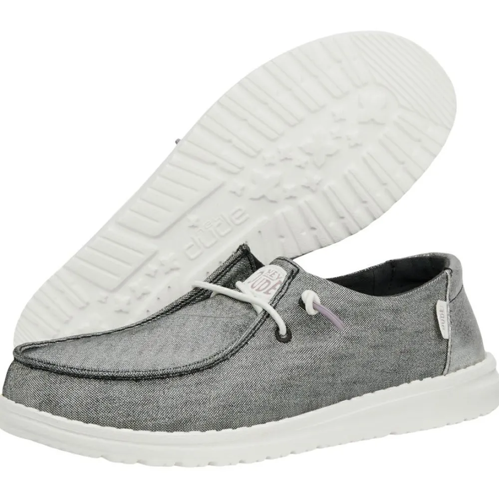 - Women's Wendy Metallic Sparkle - Sneaker < HeyDude Hot