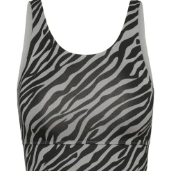 Hey Honey - Women's Bustier Zebra - Sport-BH Black / Grey Online