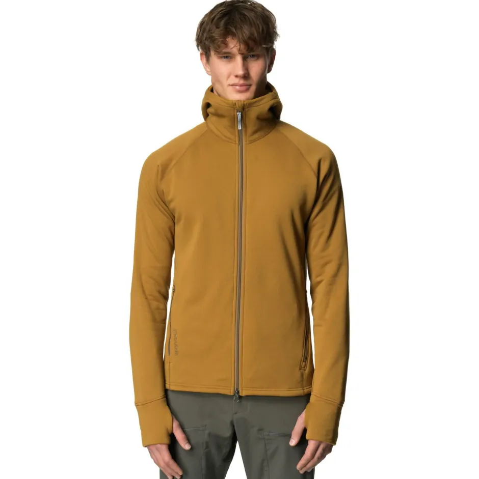 Houdini Wanderbekleidung|Jacken-- Power Up Houdi - Fleecejacke Greenish Gold