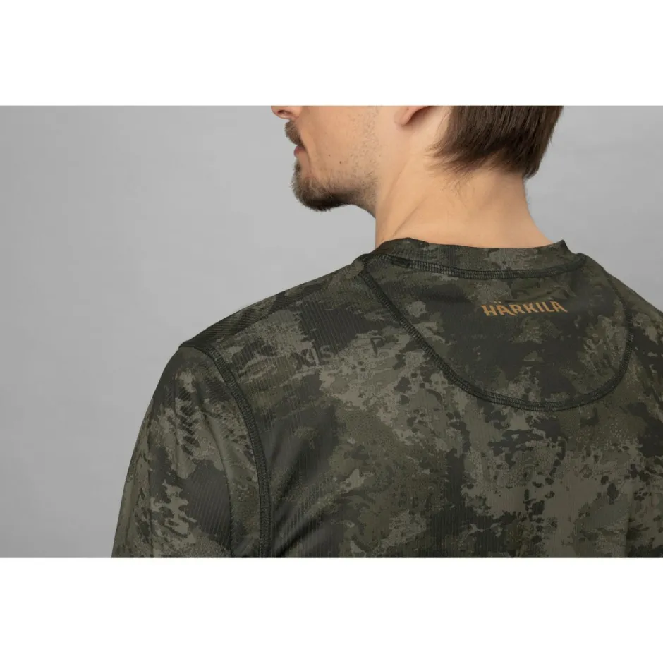 Hu00e4rkila Trekkingbekleidung|Wanderbekleidung-Härkila - Noctyx Camo Langarmshirt - Longsleeve Axis MSP Black