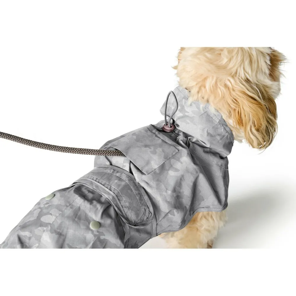 Hunter - Regenmantel Huka To Go - Hundemantel Silber / Reflektierend Hot