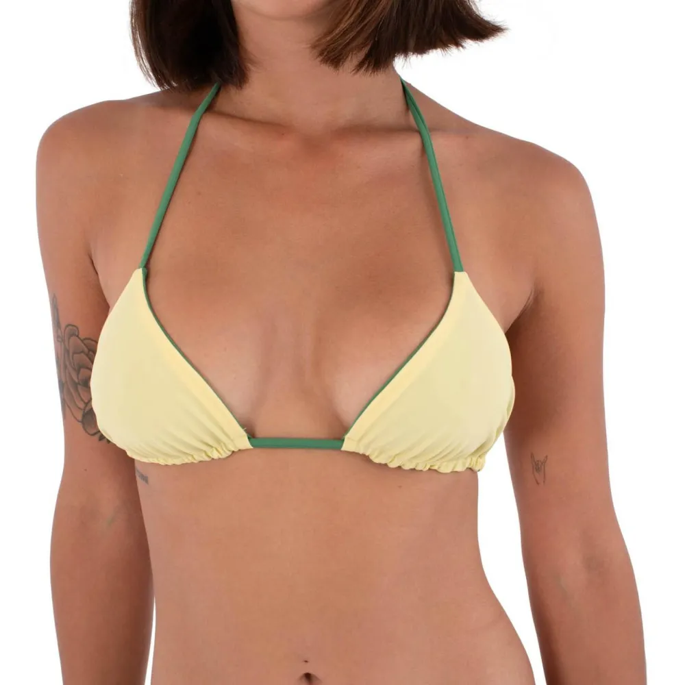 - Woen' Tri oid Coor Reveribe - Bikini-Top < Hurley Hot