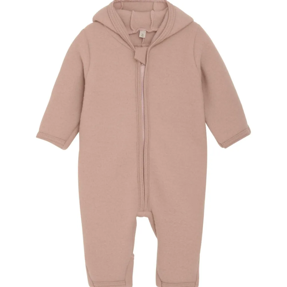 - Baby's Pram Suit Bear Ears Wool Fleece - Overall < Huttelihut Sale