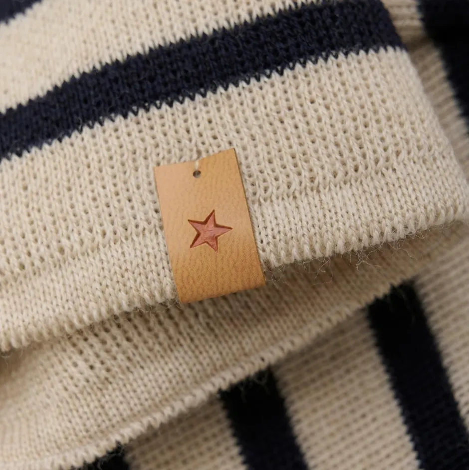 Huttelihut - Kid's Beanie Stripe Wool Knit - Mütze