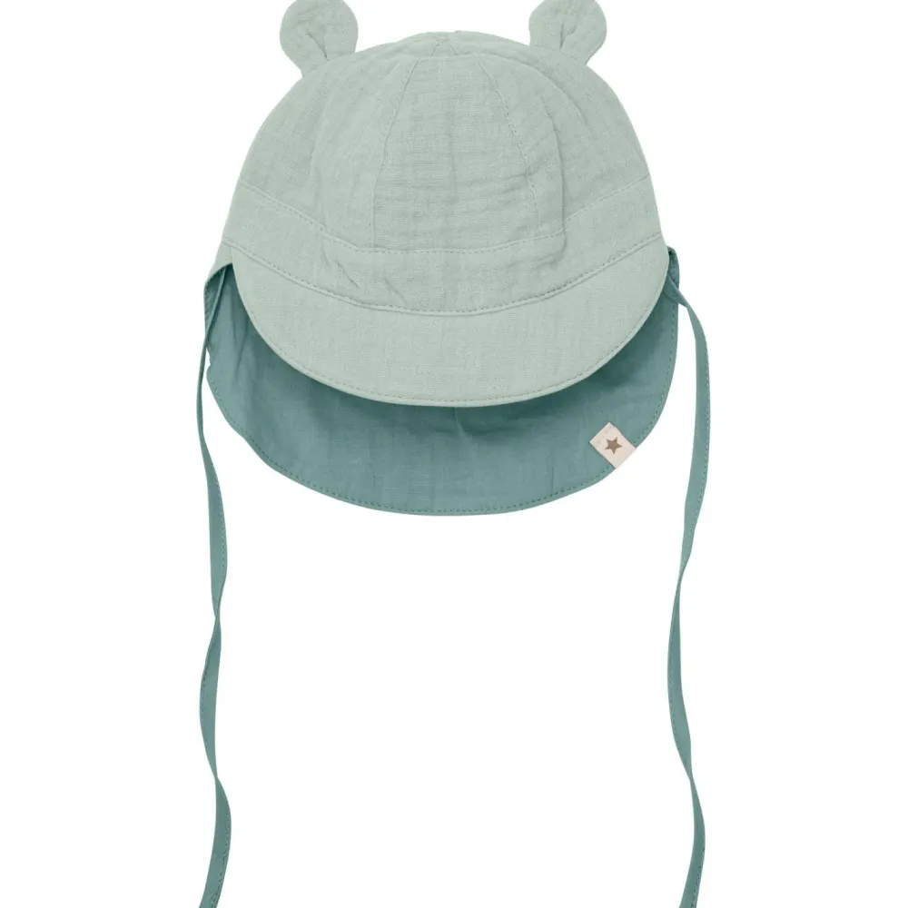 - Kid's Summer Hat Bear Ears Muslin - Hut < Huttelihut Outlet