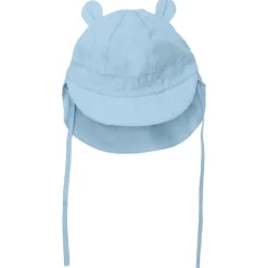 Huttelihut Caps|Kopfbedeckungen-- Kid's Summer Hat Ears Woven - Cap Soft Chambray