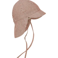 Huttelihut - Kid's Summer Hat Woven Stripe with Chin Straps - Cap