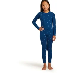 - Kid's Merino 200 Oasis L/S Crewe Snow Day - Merinounterwäsche < Icebreaker Best