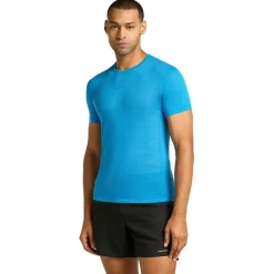 Icebreaker Trekkingbekleidung|Alltagsbekleidung-- Merino 75 Cool-Lite Featherlight S/S Crewe - Merinounterwäsche Black