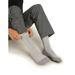 Icebreaker - Merino Hike+ Heavy Crew - Wandersocken Blizzard Hthr / Alloy Sale