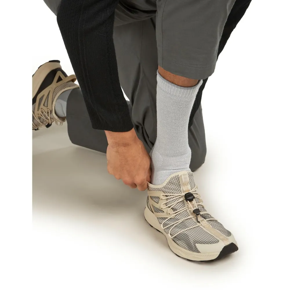 Icebreaker - Merino Hike+ Heavy Crew - Wandersocken Blizzard Hthr / Alloy Sale