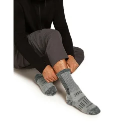 Icebreaker - Merino Hike+ Mountaineer Mid Calf - Wandersocken Jet Heather / Black Clearance