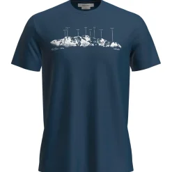 Icebreaker Alltagsbekleidung|Wanderbekleidung-- Merino 150 Tech Lite S/S Tee The Peaks - Merinoshirt