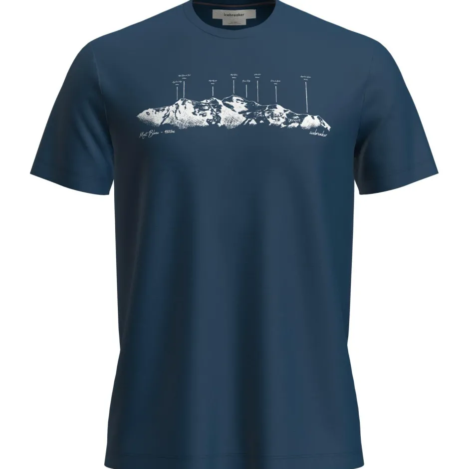 Icebreaker Alltagsbekleidung|Wanderbekleidung-- Merino 150 Tech Lite S/S Tee The Peaks - Merinoshirt