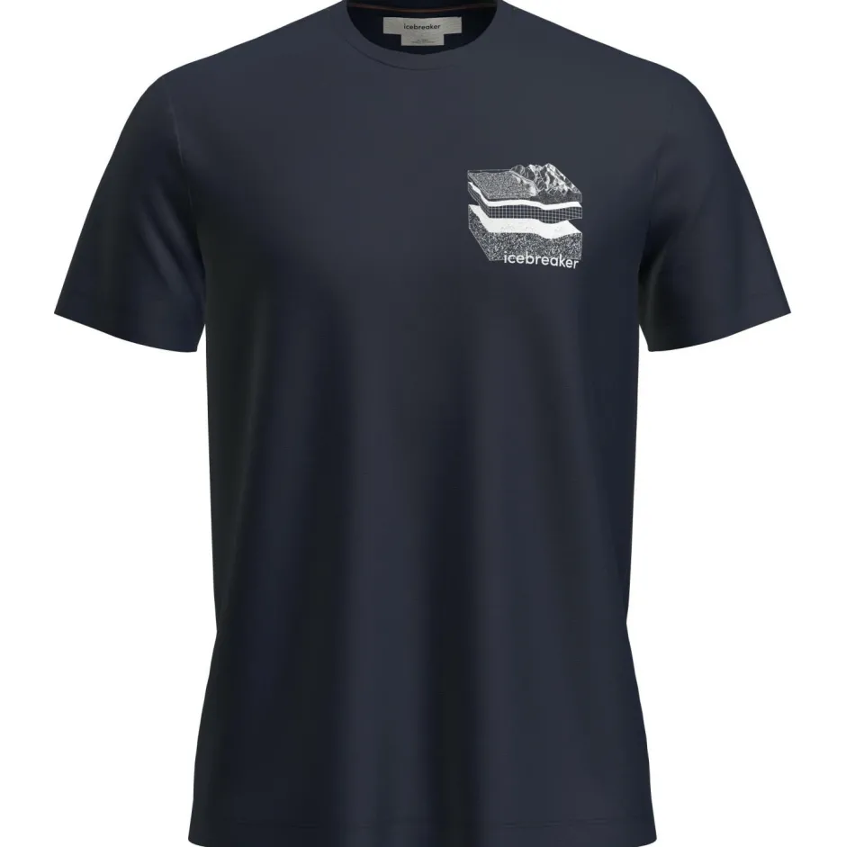 Icebreaker Alltagsbekleidung|Wanderbekleidung-- Merino 150 Tech Lite S/S Tee Evolving Layers - Merinoshirt