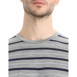Icebreaker - Wave S/S Tee Stripe - Merinoshirt Online