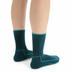Icebreaker - Women's Hike Cool-Lite 3Q Crew - Wandersocken Jet Heather / Monsoon