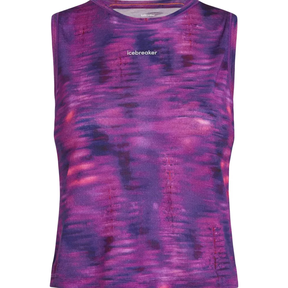 Icebreaker - Women's Merino 125 Cool-Lite Sped Tank Fusion - Tank Top Passion / AOP New