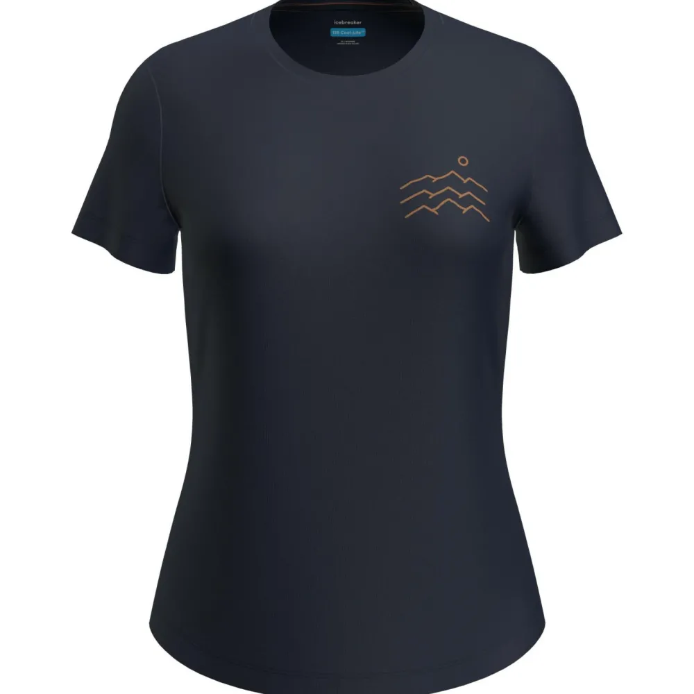 Icebreaker - Women's Merino 125 Cool-Lite Sphere S/S Across - Merinoshirt Midnight Navy Hot