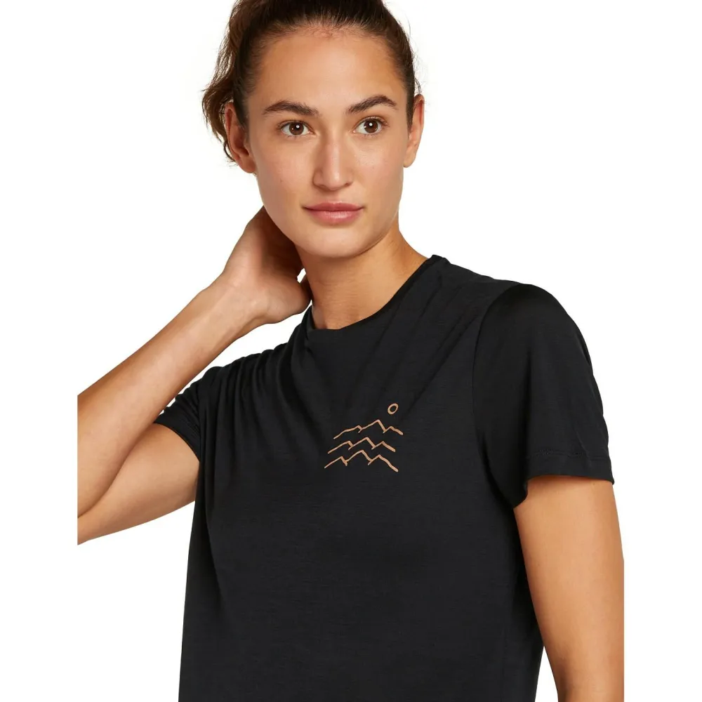 Icebreaker - Women's Merino 125 Cool-Lite Sphere S/S Across - Merinoshirt Midnight Navy Hot