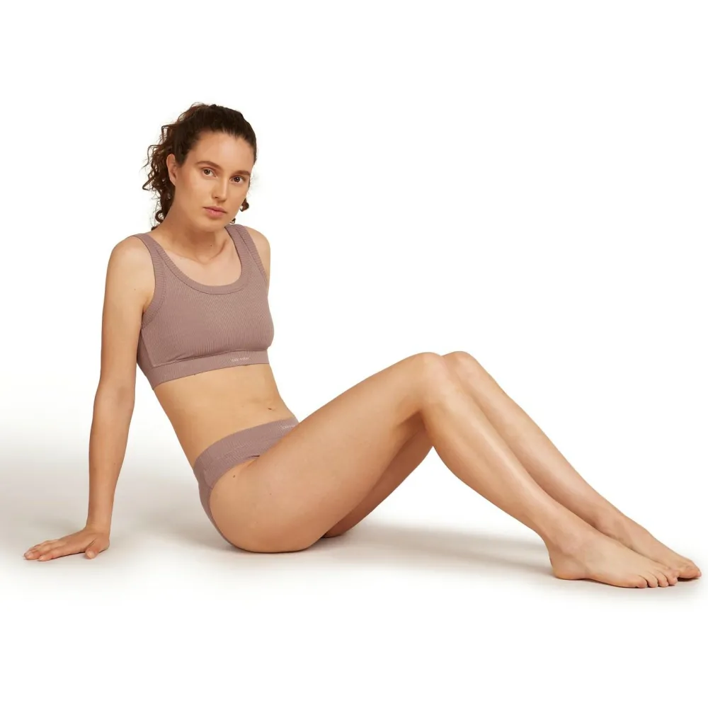 Icebreaker - Women's Merino Rib Lotus Bra - Sport-BH Citrine Best