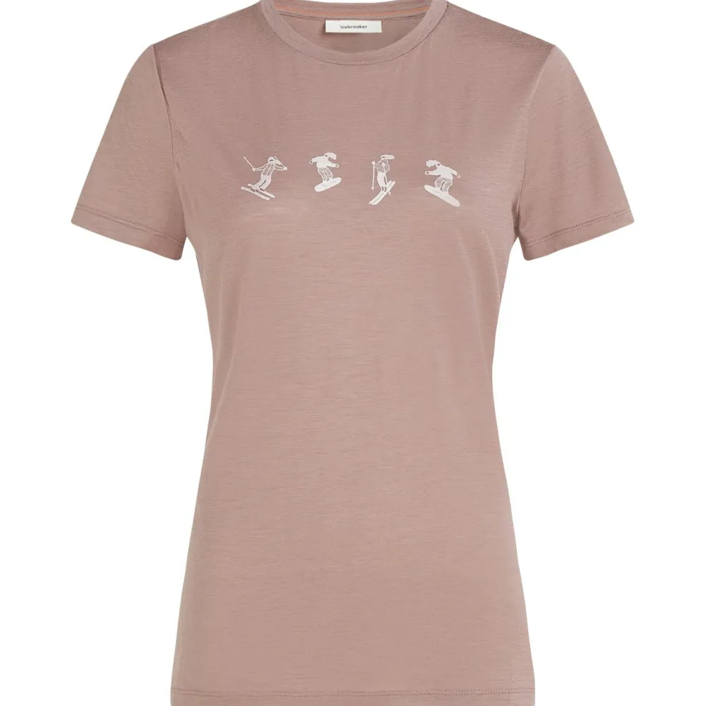 Icebreaker - Women's Merino 150 Tech Lite S/S Tee Snow Day - Merinoshirt Online