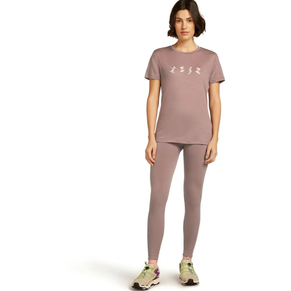 Icebreaker - Women's Merino 150 Tech Lite S/S Tee Snow Day - Merinoshirt Online
