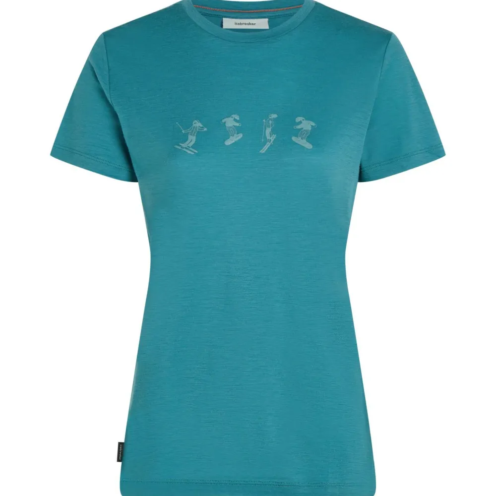 Icebreaker - Women's Merino 150 Tech Lite S/S Tee Snow Day - Merinoshirt Online