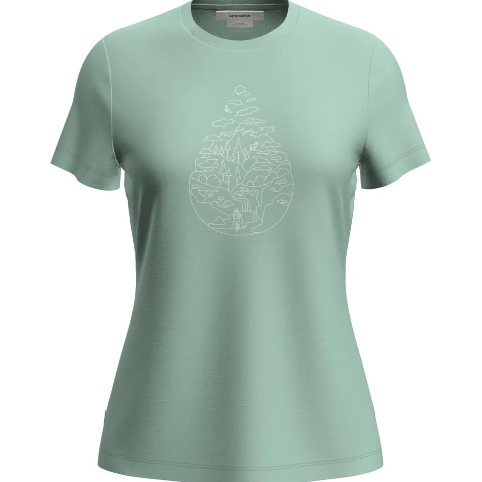 Icebreaker Alltagsbekleidung|Wanderbekleidung-- Women's Merino 150 Tech Lite III S/S Hike Path - Merinoshirt